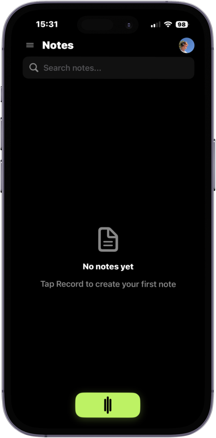 SpeaktoNotes Mobile App
