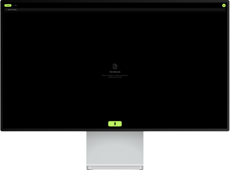 SpeaktoNotes Desktop Interface
